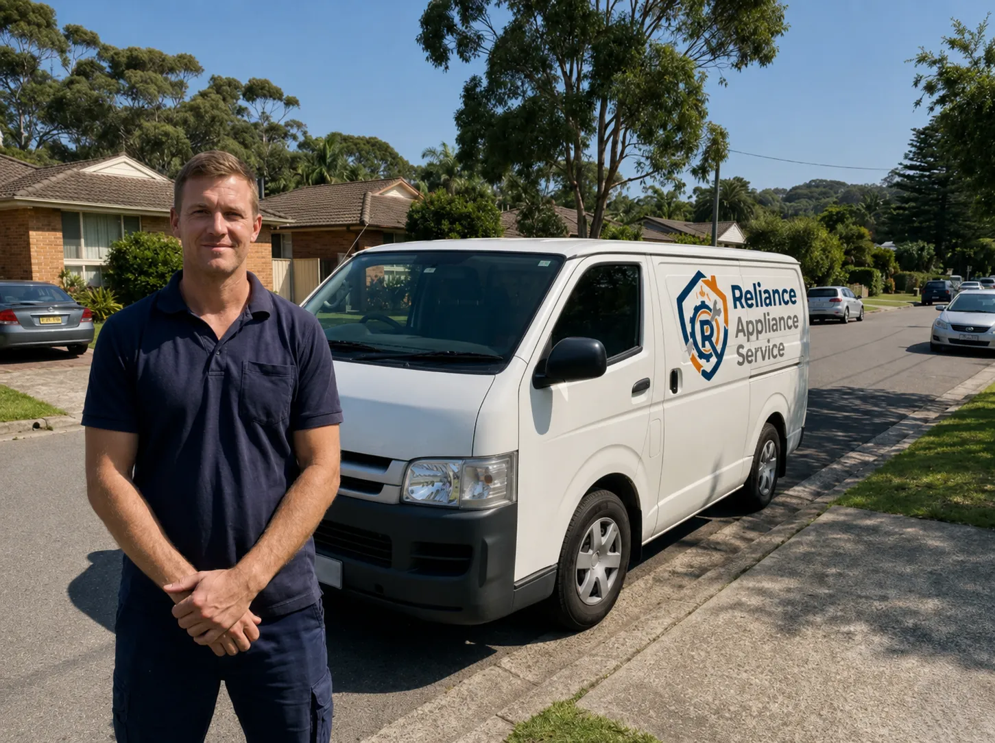 Reliance Appliance Service technician on a local callout