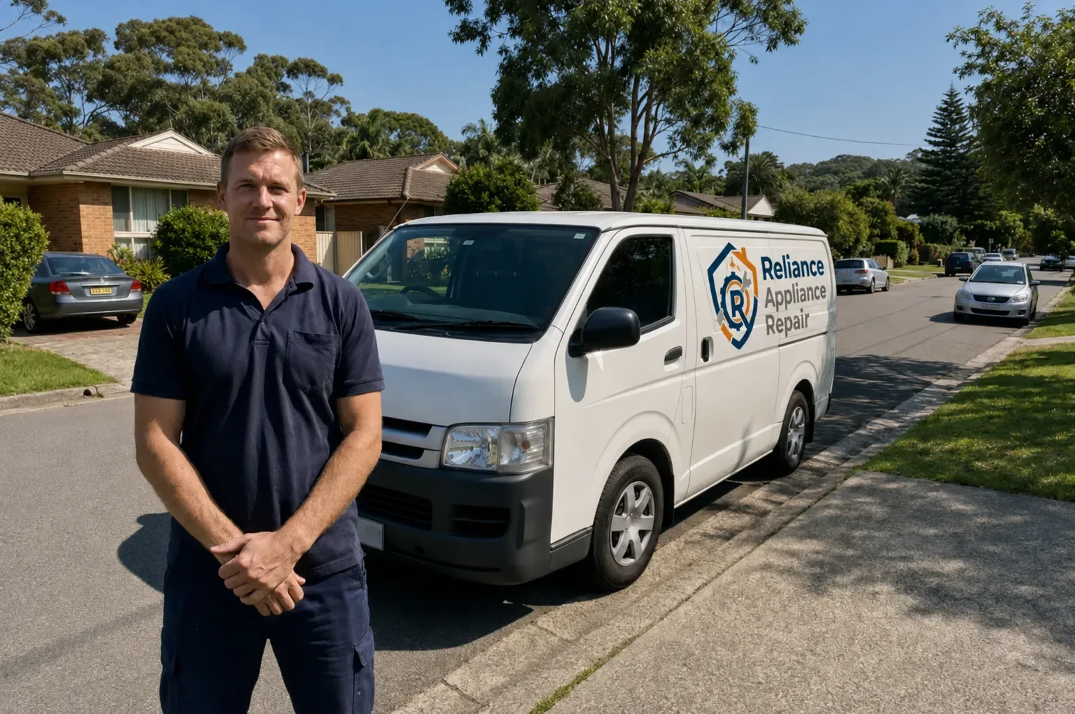 Reliance Appliance Repair technician on a local callout